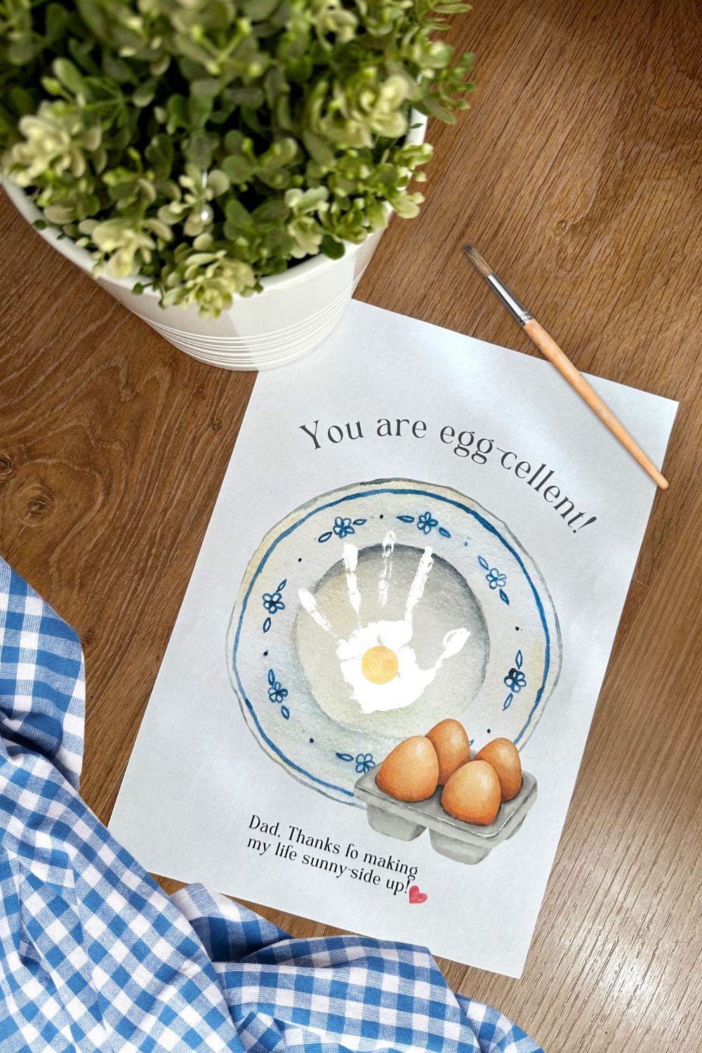Father's Day Crafts Bundle - Father's Day Hanprint and Footprint Printable Art