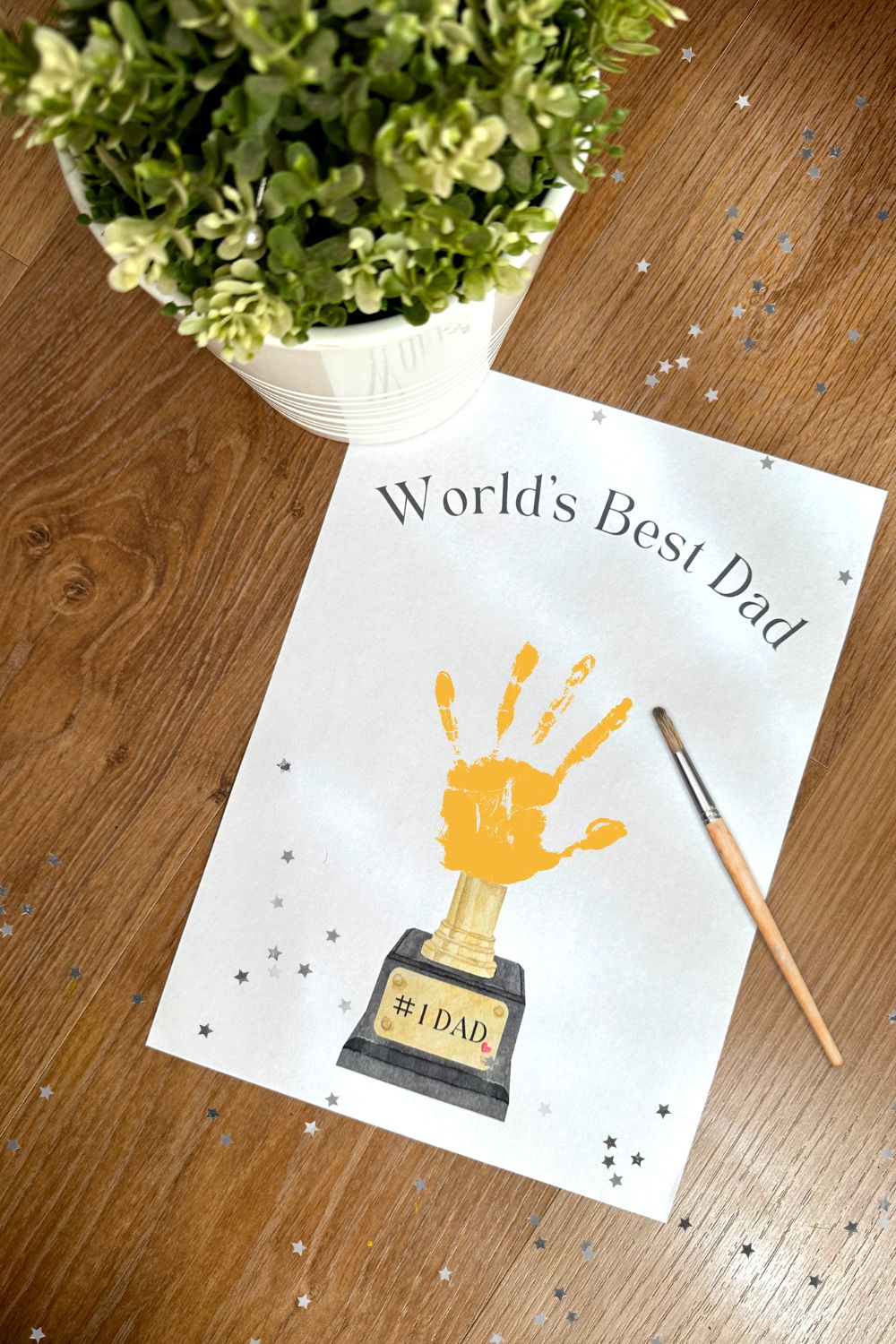Father's Day Crafts Bundle - Father's Day Hanprint and Footprint Printable Art